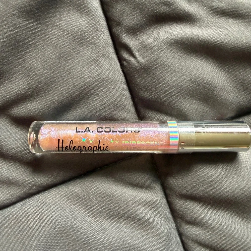 L.A. Colors Holographic Lip Gloss Womens OS Pink New Iridescent Prismatic Glow